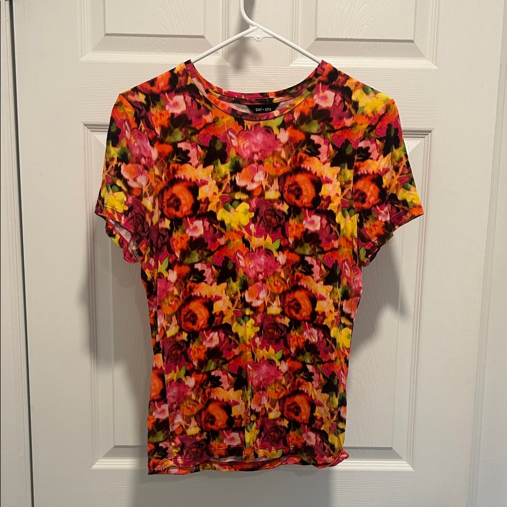 Saint and Sofia Floral Tee